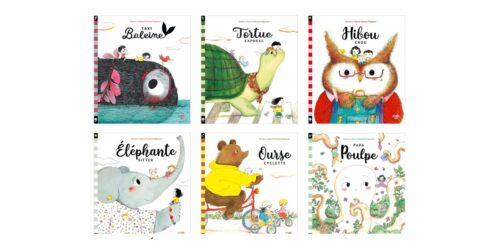 Couverture de 6 albums de l'autrice jeunesse Sandra Le Guen