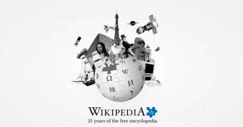 logo de Wikipedia avec le chiffre 25